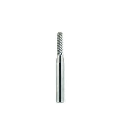 Morse Carbide Burr, General Purpose Premium, Series 5970, Radius, 18 Head Dia, 916 Length of Cut, 2 59598